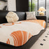 Abstract Art Sofa Cover with Wave Edge, Non Slip Couch Cover for Stylish Homes