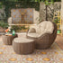 Greta 3pc Wicker Chat Set