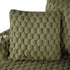 54 Inch Contemporary Indoor Upholstered Chaise Lounge Plush Sleeper Chair with Throw Pillows, 2 Cup Holders and Magazine Bags for Living Room