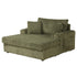 54 Inch Contemporary Indoor Upholstered Chaise Lounge Plush Sleeper Chair with Throw Pillows, 2 Cup Holders and Magazine Bags for Living Room