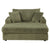 54 Inch Contemporary Indoor Upholstered Chaise Lounge Plush Sleeper Chair with Throw Pillows, 2 Cup Holders and Magazine Bags for Living Room