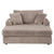 54 Inch Contemporary Indoor Upholstered Chaise Lounge Plush Sleeper Chair with Throw Pillows, 2 Cup Holders and Magazine Bags for Living Room