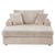 54 Inch Contemporary Indoor Upholstered Chaise Lounge Plush Sleeper Chair with Throw Pillows, 2 Cup Holders and Magazine Bags for Living Room