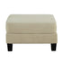 Beige 3 Piece Set Comfy Sofa Couch 3-Seater & Loveseat Sofa with Storage Ottoman with USB