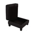 Black 3 Piece Set Comfy Sofa Couch 3-Seater & Loveseat Sofa with Storage Ottoman for Living Room with USB, Side Pockets, Pillows included