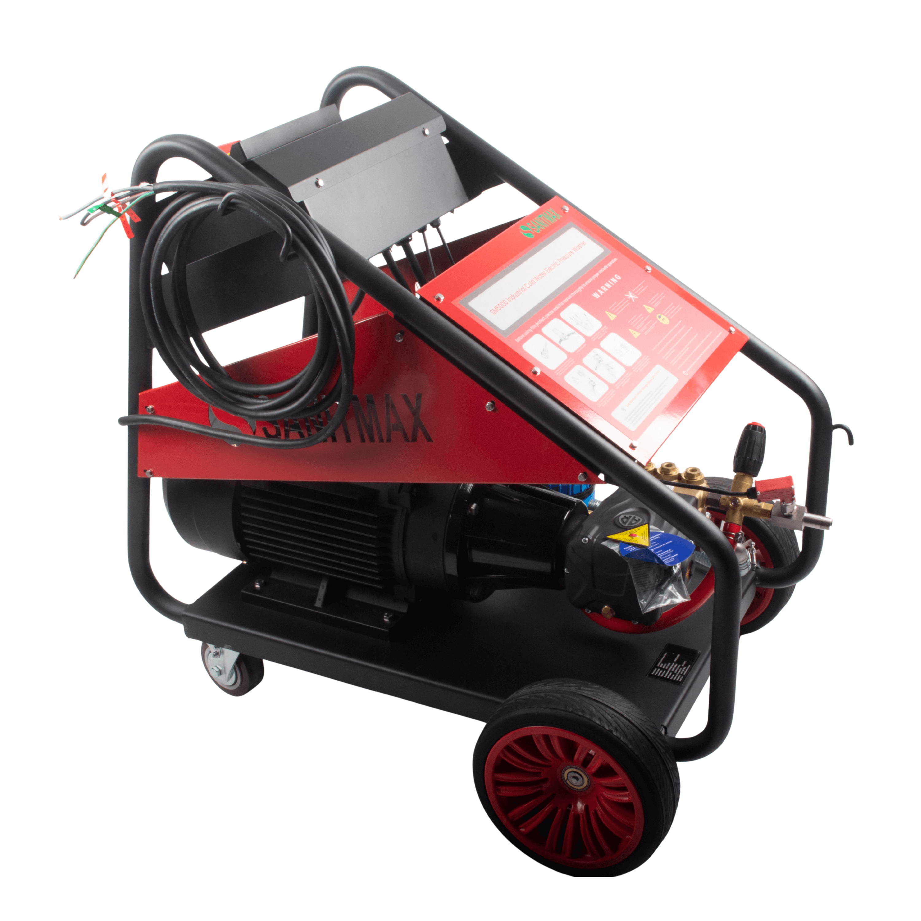 SM5000 Industrial Electric Pressure Washer – 5000 PSI, 5.5 GPM, 20 HP, 460V 3-Phase Cold Water System