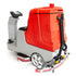 SM860 Ride-On Commercial Floor Scrubber Dryer Machine, 34" Dual Brushes, 37-Gal Sewage Tank, 80,000 Sqft/H Cleaning Efficiency
