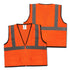 Safety Main 05EAMO Economy Vest, Class 2, All Mesh, Hi-Vis Orange, Pack of 10