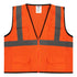 Safety Main 05EAMO Economy Vest, Class 2, All Mesh, Hi-Vis Orange, Pack of 10