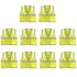 Safety Main 05EAMYZ Economy Vest, Class 2, All Mesh, Hi-Vis Yellow, Pack of 10