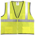 Safety Main 05EAMYZ Economy Vest, Class 2, All Mesh, Hi-Vis Yellow, Pack of 10