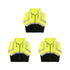 Safety Main 05LWJYB Lightweight Jacket, Class 3, Hi-Vis Yellow with Black Bottom, Pack of 3