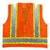 Safety Main 05TTSOZ Surveyor Vest, Class 2, Solid Front, Mesh Back, Hi-Vis Orange, Pack of 10