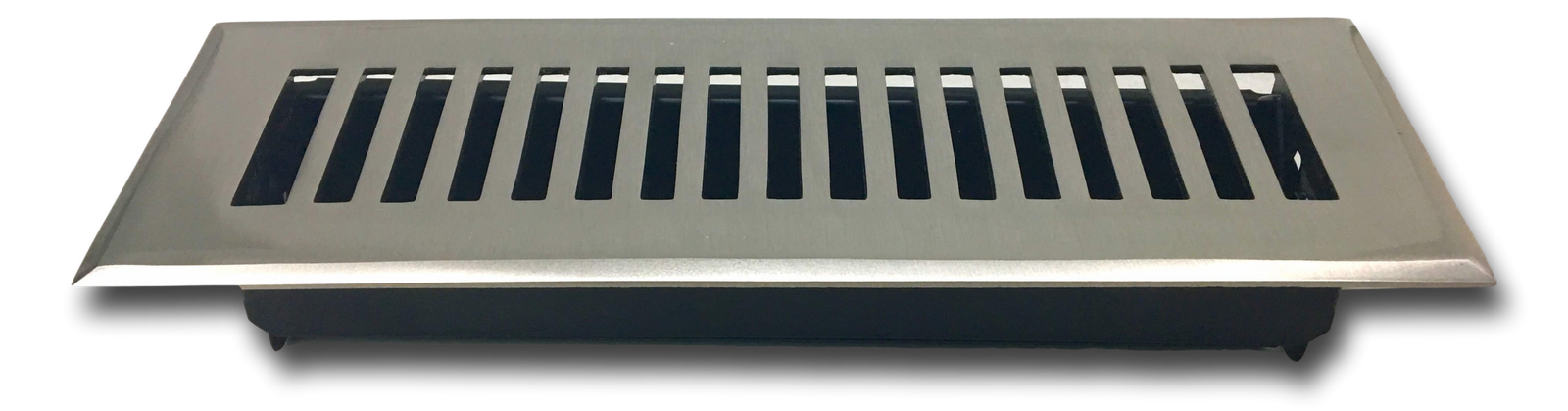 Cast Brass Contemporary Vent Covers - Brushed Nickel