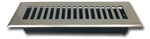 Cast Brass Contemporary Vent Covers - Brushed Nickel