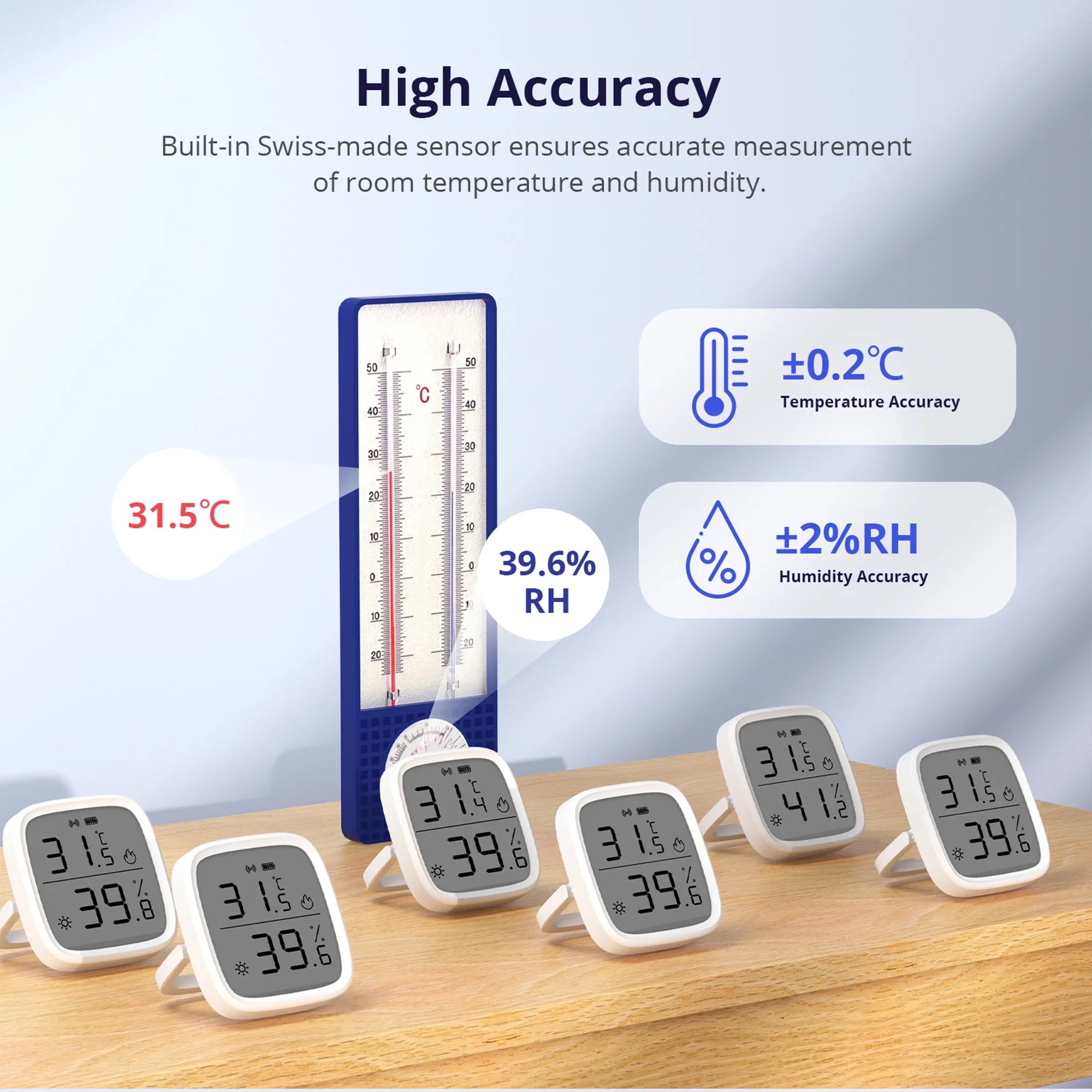 SONOFF Zigbee LCD Display Smart Temperature Humidity Sensor