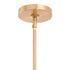 Spark Modern Gold Linear 4 Light Chandelier