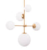 Spark Modern Gold 5 Light Dimmable Chandelier