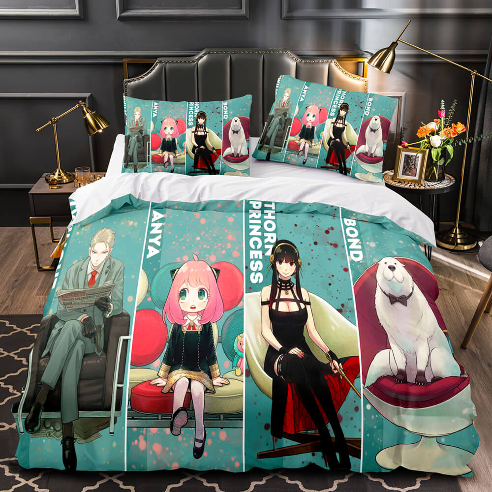 Anime SPY×FAMILY Bedding Set Quilt Cover Room Decoration