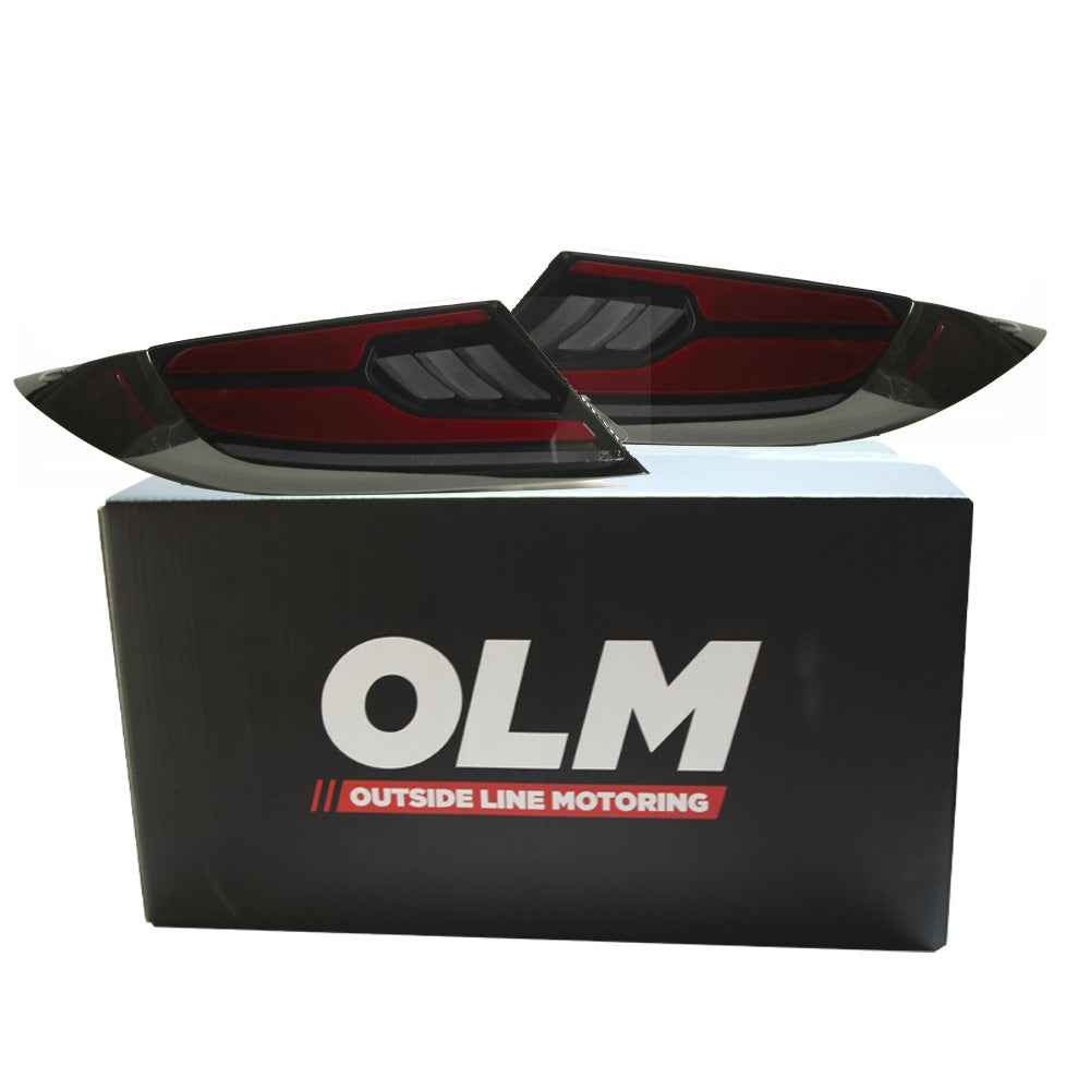 OLM Raiden LED Taillights (Smoke Lens/Red Bar) - 2022+ GR86 / BRZ