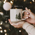 Forest 14 oz Cream Stoneware Coffee Mug
