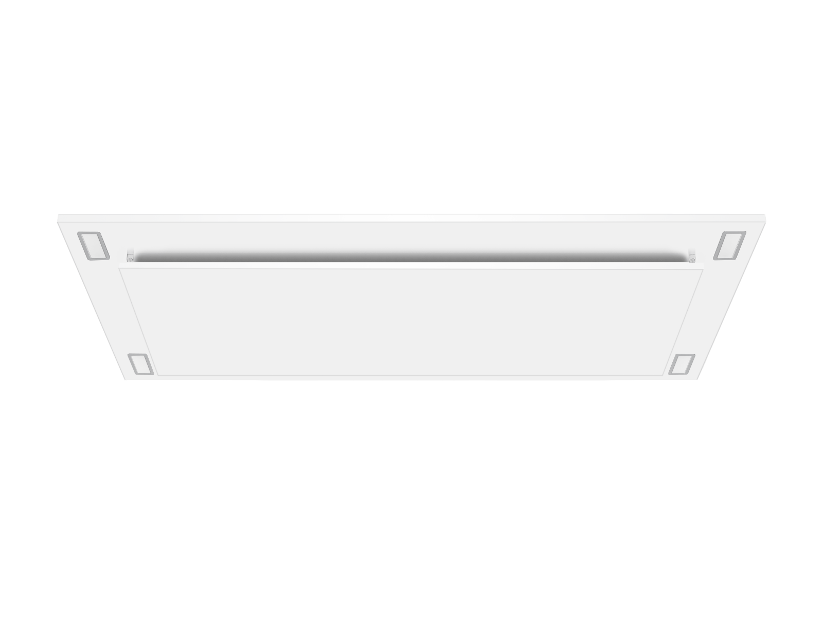 600 CFM White Flush Ceiling Mount Range Hood - VICTORY Sunset
