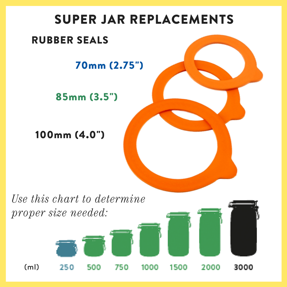 Le Parfait Super - Rubber Seals - Food Storage Containers