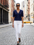 SUTTON Women's Short Sleeve Sweater Prêt-à-Porter BYMANYC ® New York