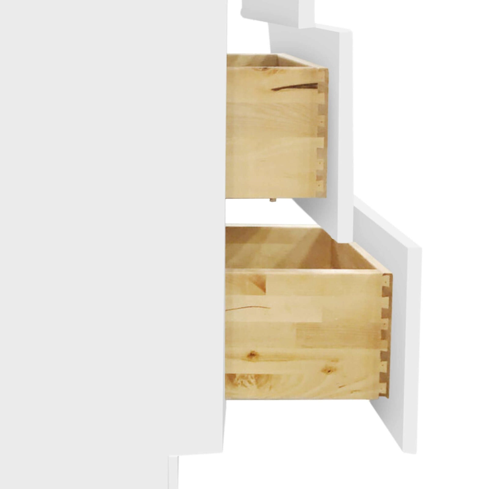 80-Inch White Shaker Double-Sink Bathroom Vanity with Drawers