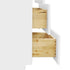 80-Inch White Shaker Double-Sink Bathroom Vanity with Drawers