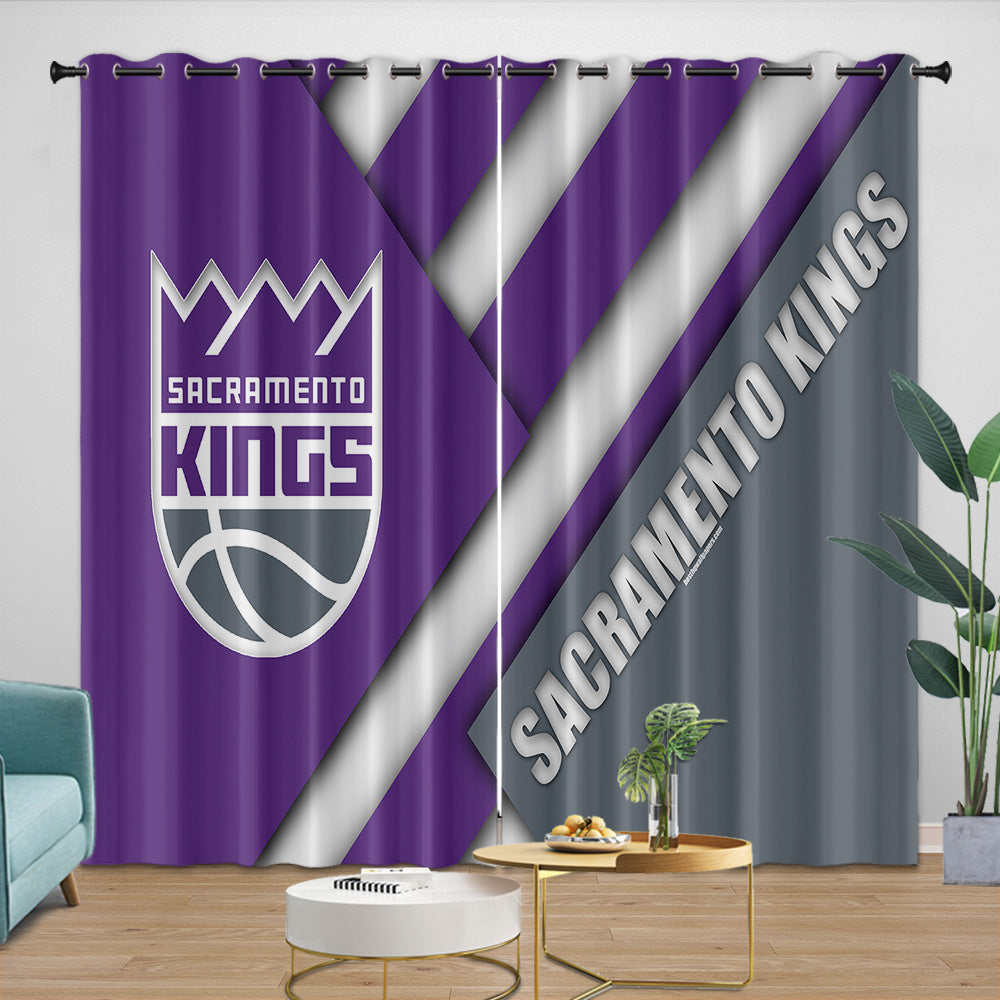 Sacramento Kings Curtains Blackout Window Drapes Room Decoration