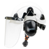Safety Helmet System with Face Shield and Earmuffs
