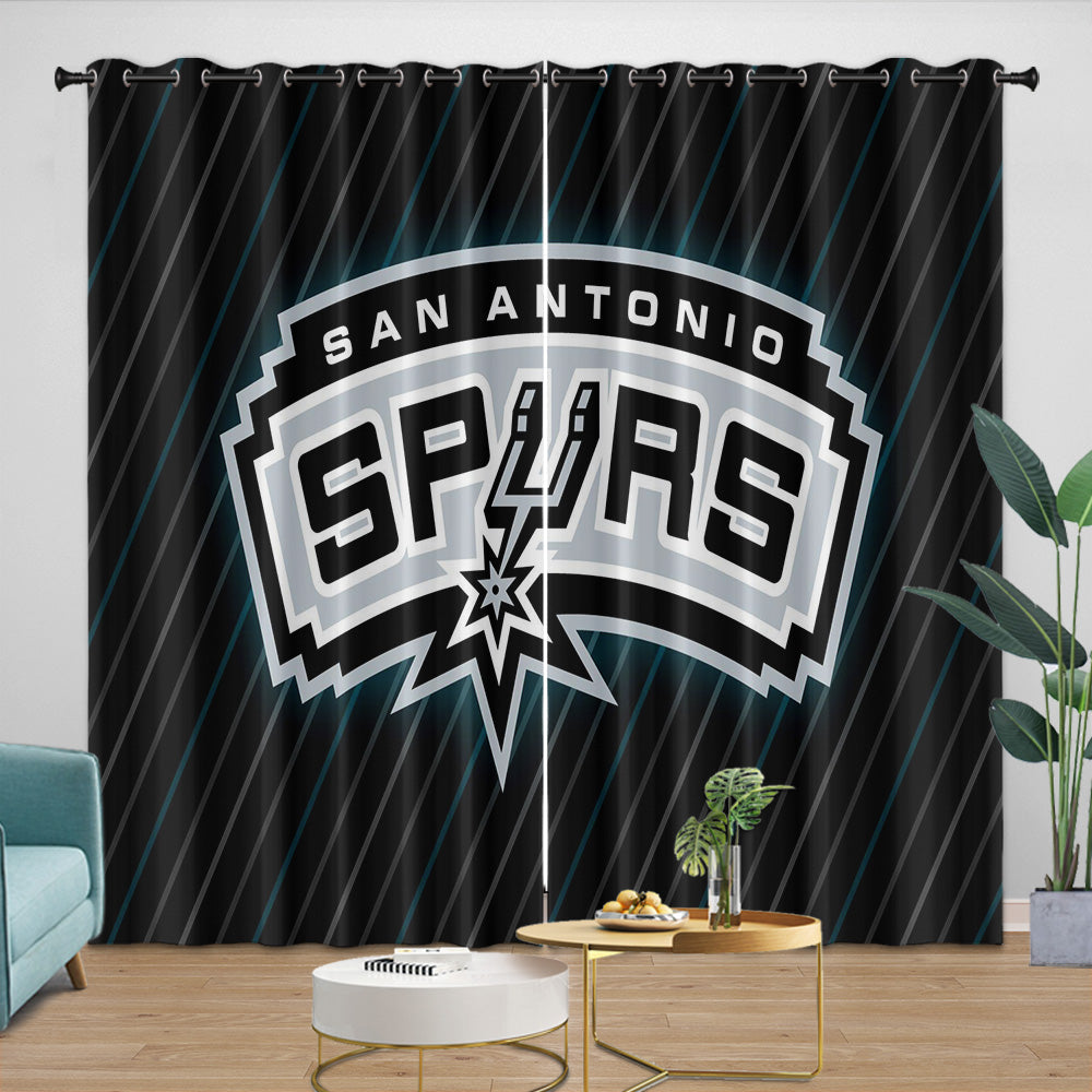 San Antonio Spurs Curtains Blackout Window Drapes Room Decoration