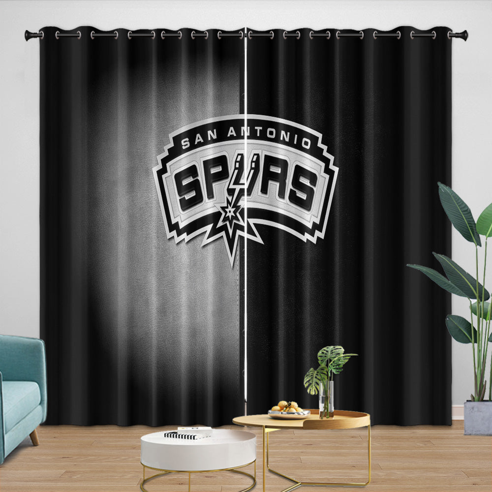 San Antonio Spurs Curtains Blackout Window Drapes Room Decoration