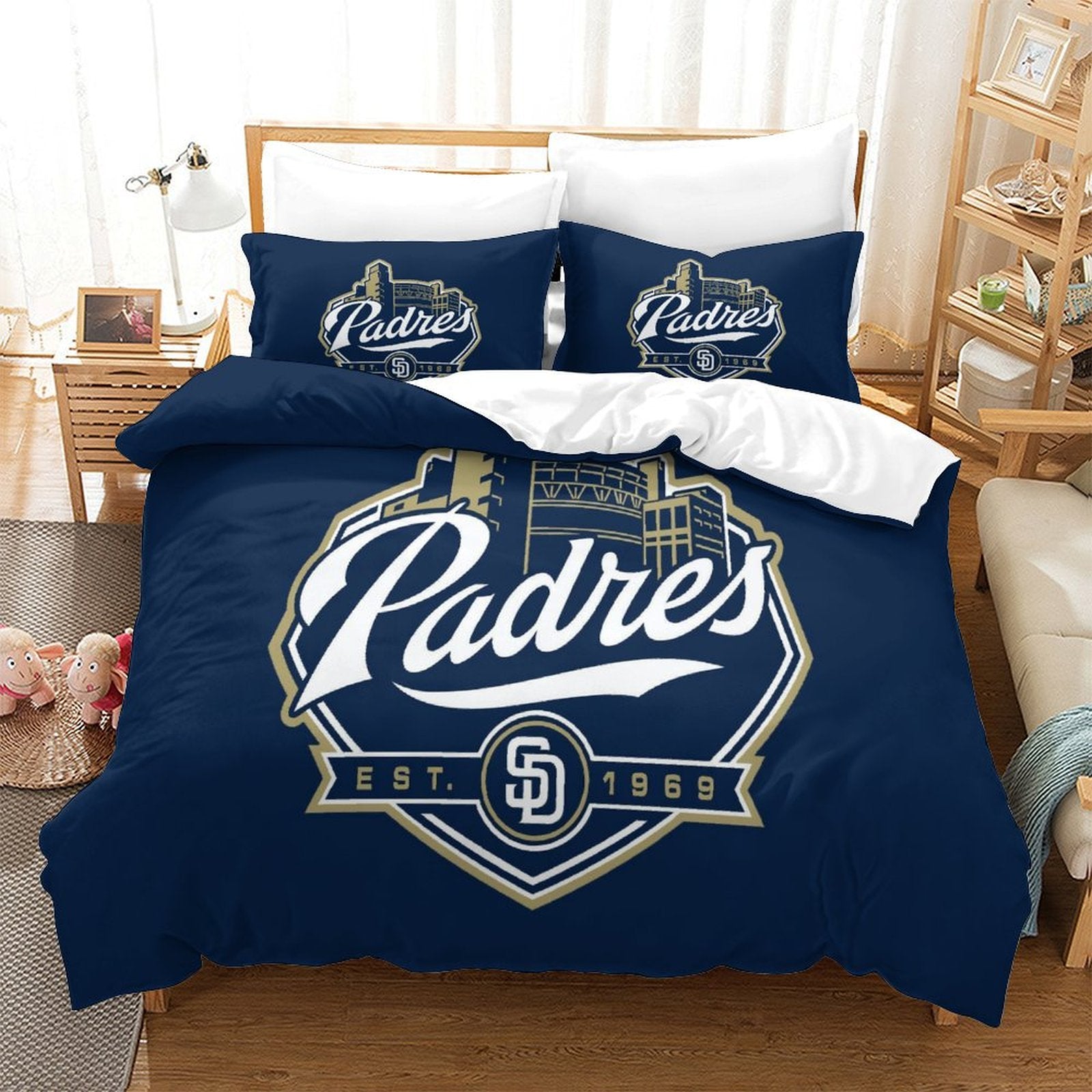 San Diego Padres Bedding Set Quilt Cover Without Filler