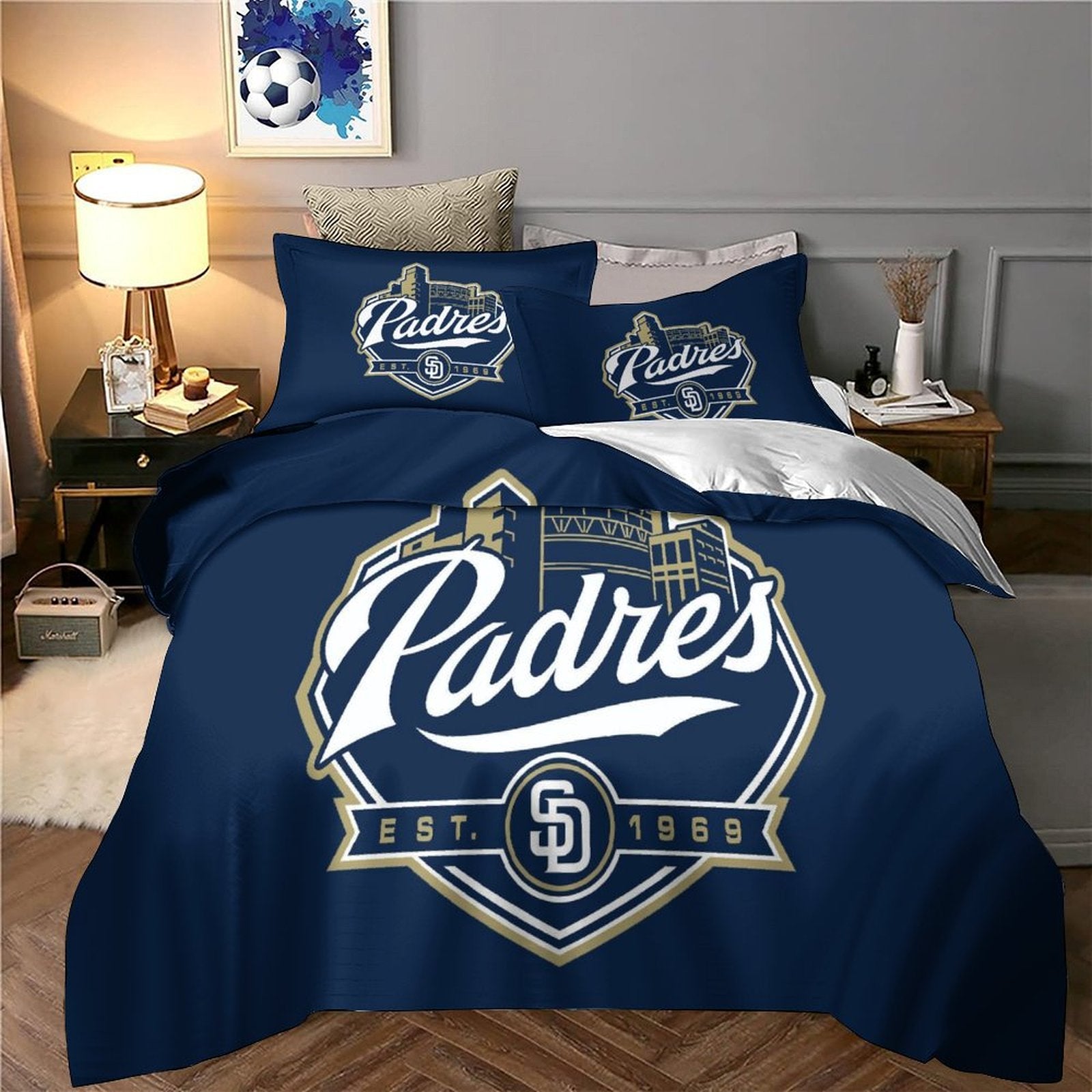 San Diego Padres Bedding Set Quilt Cover Without Filler