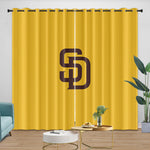 San Diego Padres Curtains Blackout Window Drapes Room Decoration