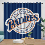 San Diego Padres Curtains Blackout Window Drapes Room Decoration
