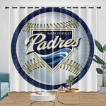 San Diego Padres Curtains Blackout Window Drapes Room Decoration