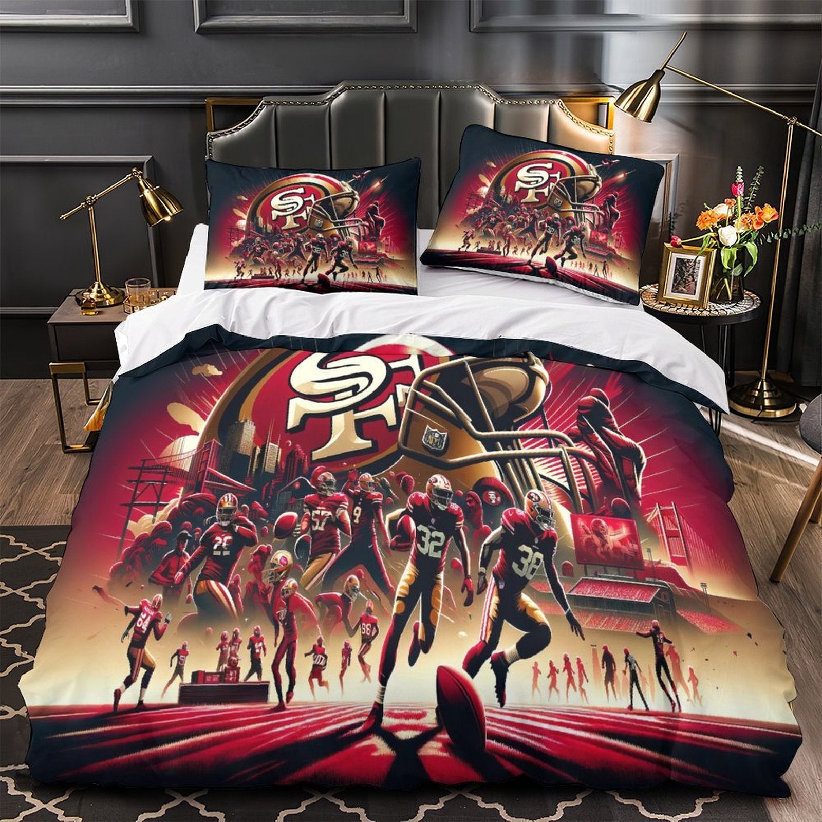 San Francisco 49ers Bedding Set Duvet Cover Without Filler