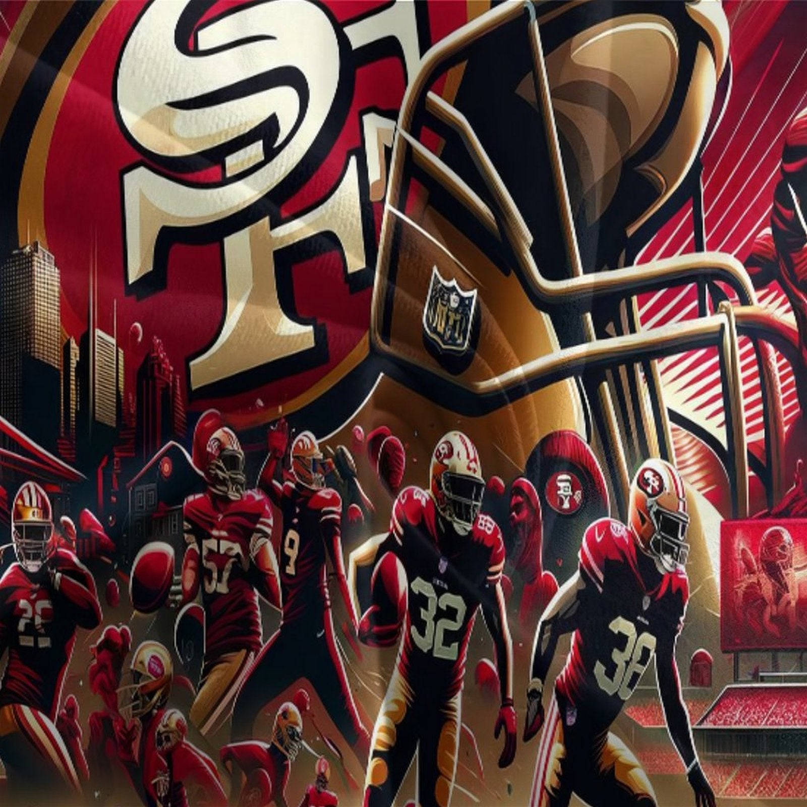 San Francisco 49ers Bedding Set Duvet Cover Without Filler