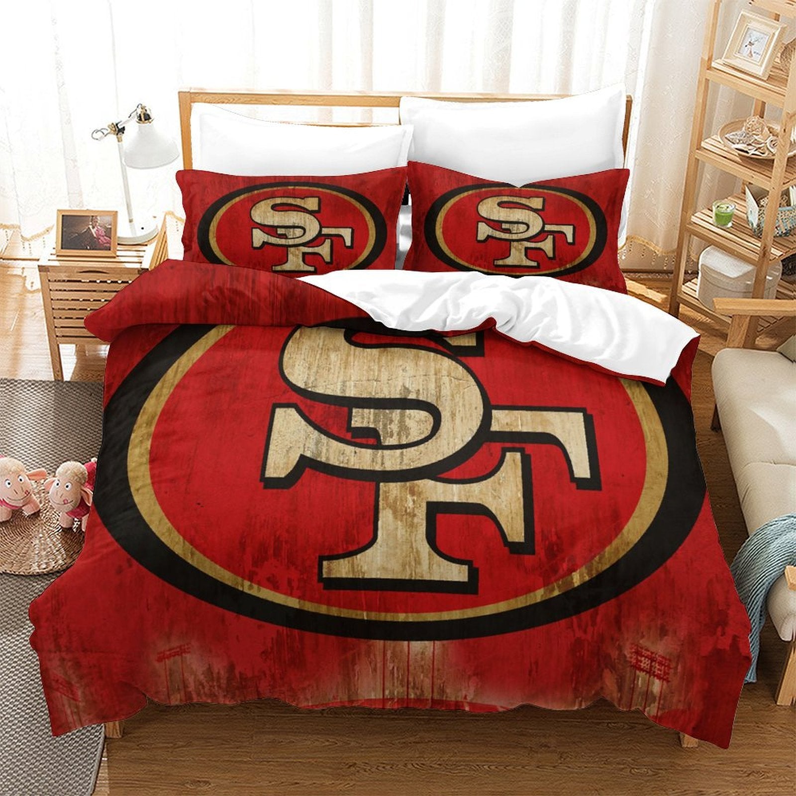 San Francisco 49ers Bedding Set Duvet Cover Without Filler