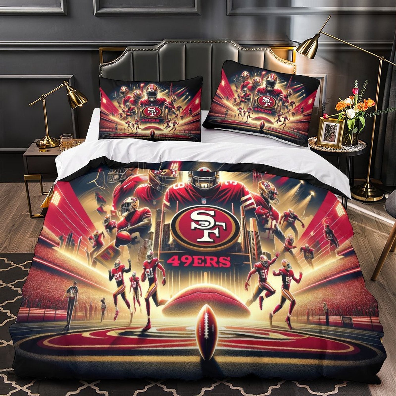 San Francisco 49ers Bedding Set Duvet Cover Without Filler