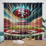 San Francisco 49ers Curtains Blackout Window Drapes Room Decoration
