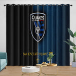 San Jose Earthquakes Curtains Blackout Window Drapes Room Decoration