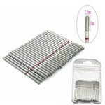 50pc Diamond Nail Drill Cuticle Clean Bit Set Milling Cutter for Manicure Electric  Bits Accessories Dead Skin Remove Tool