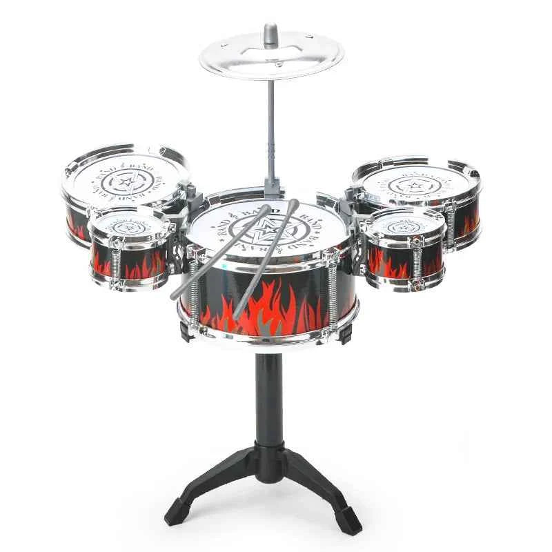 Kids Jazz Drum Set 5 Drum Kit with Cymbal Beginner Musical Toy