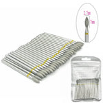 50pc Diamond Nail Drill Cuticle Clean Bit Set Milling Cutter for Manicure Electric  Bits Accessories Dead Skin Remove Tool
