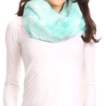 Sakkas Abir Soft Furry Reversible Short Twist Wrap Around Infinity Scarf