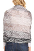 Sakkas Marga Women's Silky Soft Reversible Paisley Woven Pashmina Scarf Shawl Wrap